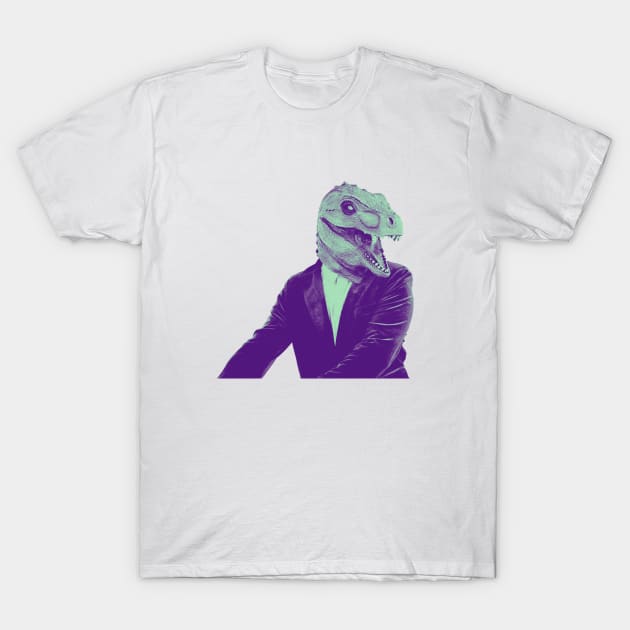 Lizard Head Man T-Shirt by JunniePL